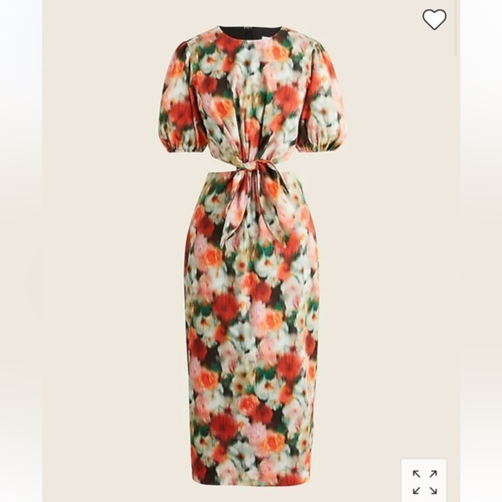 J. Crew cutout Liberty hazy days floral dress size 12 NWT